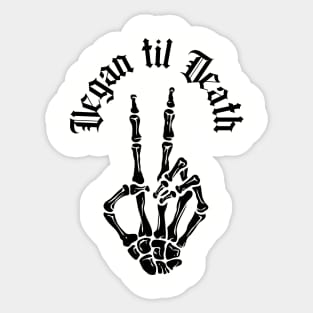 Vegan til Death Sticker